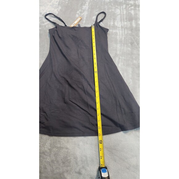 NWT Skims Small Graphite Black Smooth Lounge Skimpy Strap Mini Dress - Picture 5 of 7